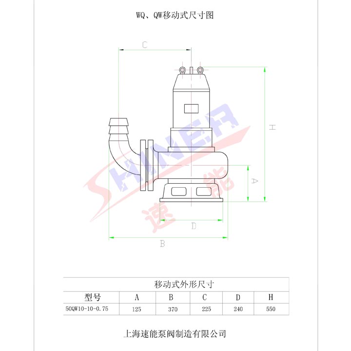 小型潛水排污泵